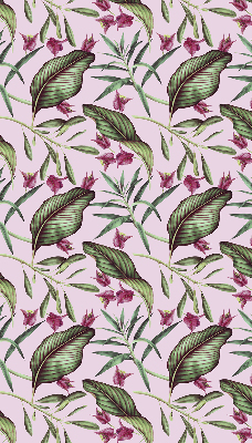Blackout roller blind Tropical leaves