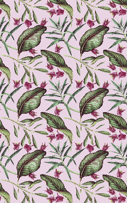 Blackout roller blind Tropical leaves