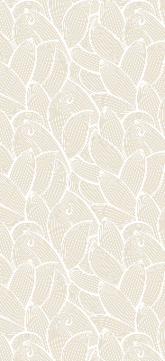 Blackout roller blind for window Leaves