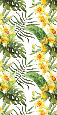 Blackout roller blind Yellow flower