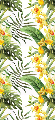 Blackout roller blind Yellow flower
