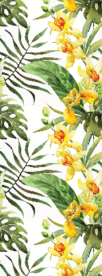 Blackout roller blind Yellow flower