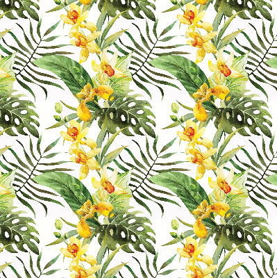 Blackout roller blind Yellow flower