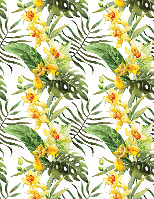 Blackout roller blind Yellow flower