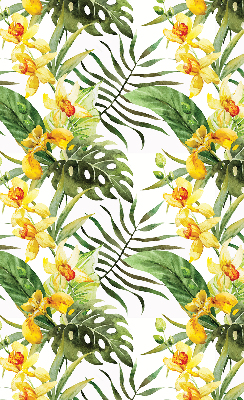 Blackout roller blind Yellow flower