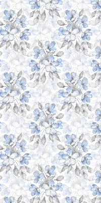 Fabric roller blind for window Flowers