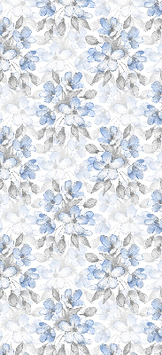 Fabric roller blind for window Flowers