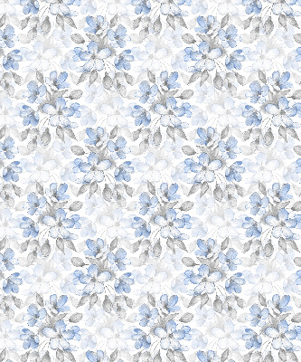 Fabric roller blind for window Flowers