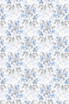 Fabric roller blind for window Flowers