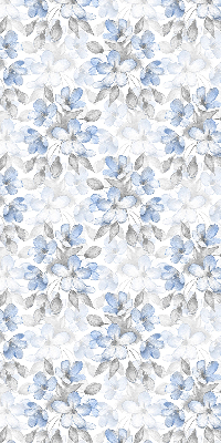 Fabric roller blind for window Flowers