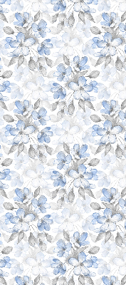 Fabric roller blind for window Flowers