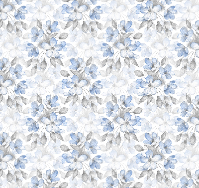 Fabric roller blind for window Flowers
