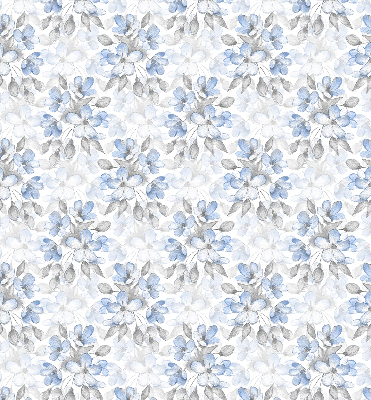 Fabric roller blind for window Flowers