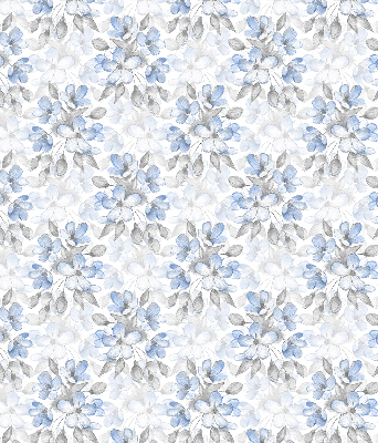 Fabric roller blind for window Flowers