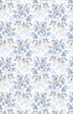 Fabric roller blind for window Flowers