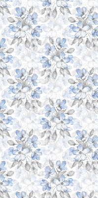 Fabric roller blind for window Flowers