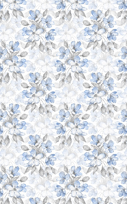 Fabric roller blind for window Flowers