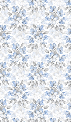 Fabric roller blind for window Flowers