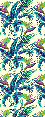 Blackout roller blind Tropical plants