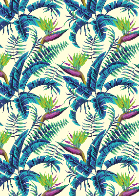 Blackout roller blind Tropical plants