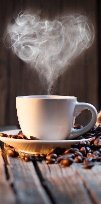 Blackout roller blind for window A cup of coffee