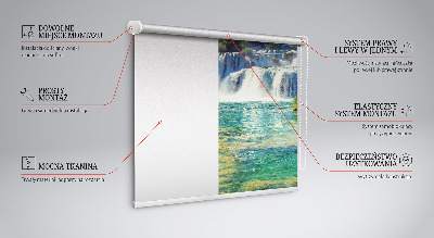 Blackout roller blind Waterfall