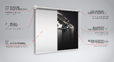 Blackout roller blind for window Diamonds