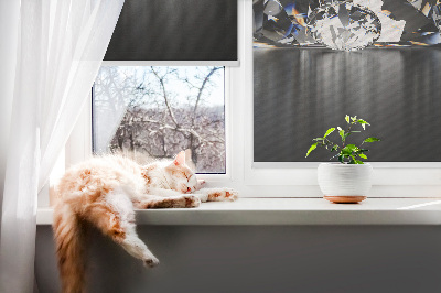 Blackout roller blind for window Diamonds