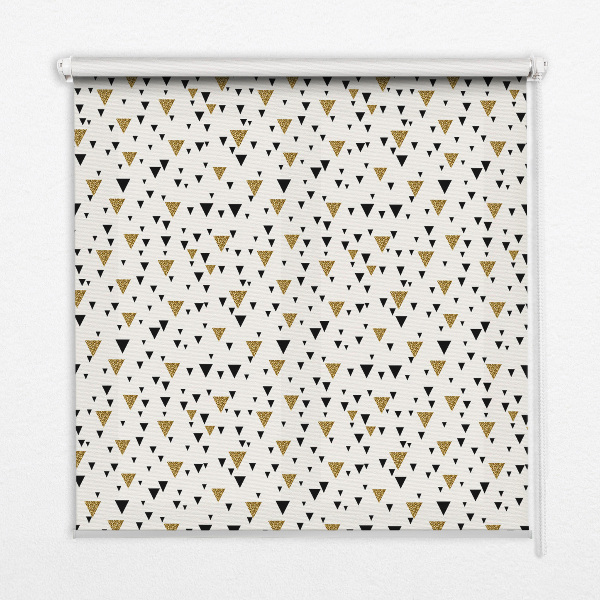 Fabric roller blind for window Triangles