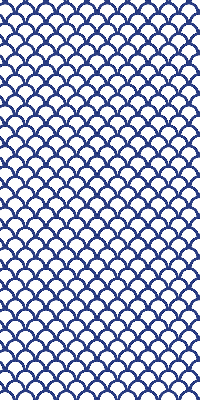 Blackout roller blind for window Blue scales