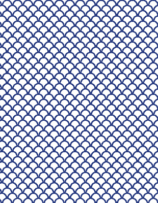 Blackout roller blind for window Blue scales