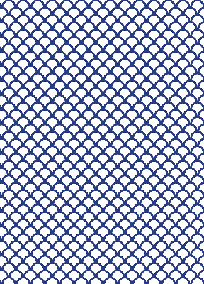 Blackout roller blind for window Blue scales