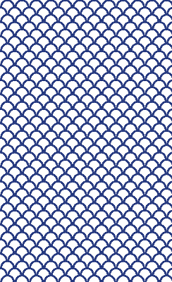 Blackout roller blind for window Blue scales