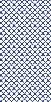 Blackout roller blind for window Blue scales