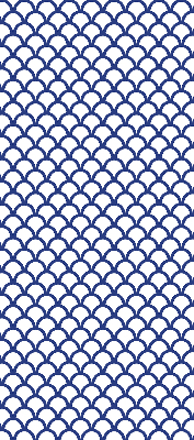 Blackout roller blind for window Blue scales