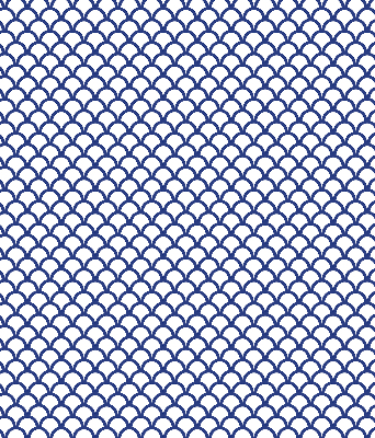 Blackout roller blind for window Blue scales