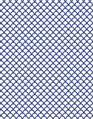 Blackout roller blind for window Blue scales