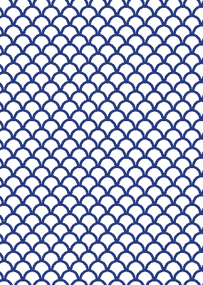 Blackout roller blind for window Blue scales