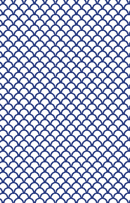 Blackout roller blind for window Blue scales