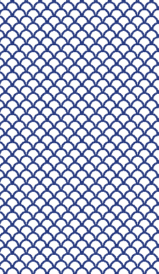Blackout roller blind for window Blue scales