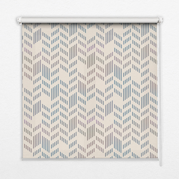Fabric roller blind for window Striped fir