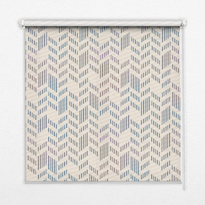 Fabric roller blind for window Striped fir