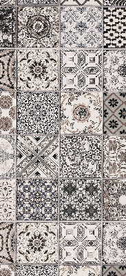 Blackout roller blind for window Portuguese patterns