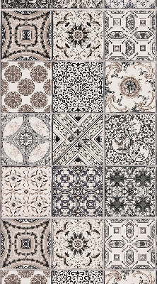 Blackout roller blind for window Portuguese patterns