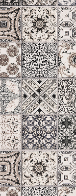 Blackout roller blind for window Portuguese patterns