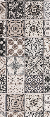 Blackout roller blind for window Portuguese patterns