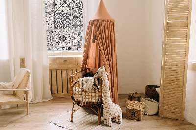 Blackout roller blind for window Portuguese patterns
