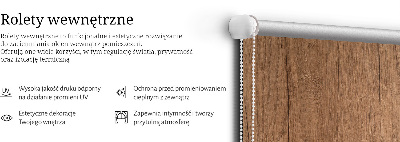 Fabric roller blind for window Wood