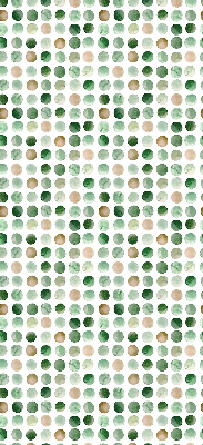 Blackout roller blind Green circles