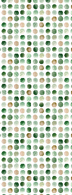Blackout roller blind Green circles